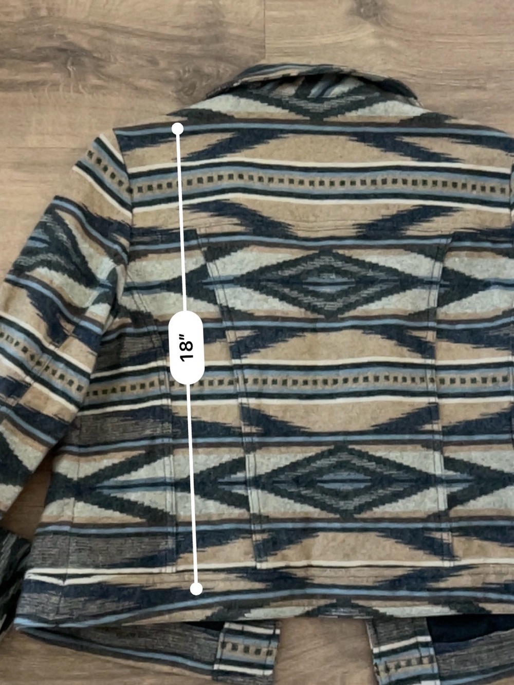 Pendleton Navy, Tan & Cream Aztec-Patterned Blazer - Picture 8 of 8